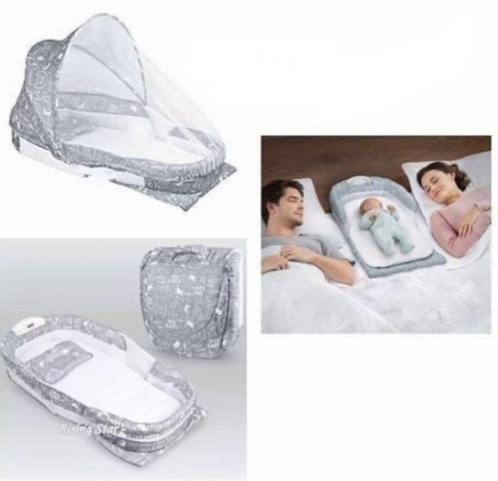 Multifunctional Portable Baby Separated Bed with mosquito net - Image 7