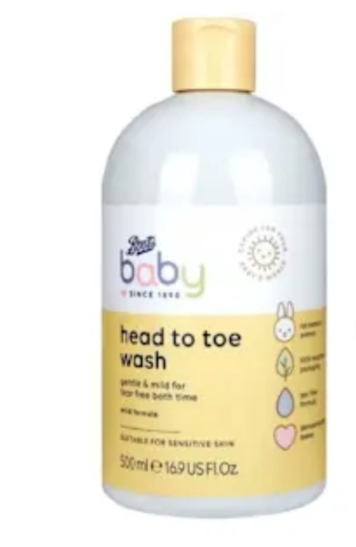 BOOTS BABY head to toe wash