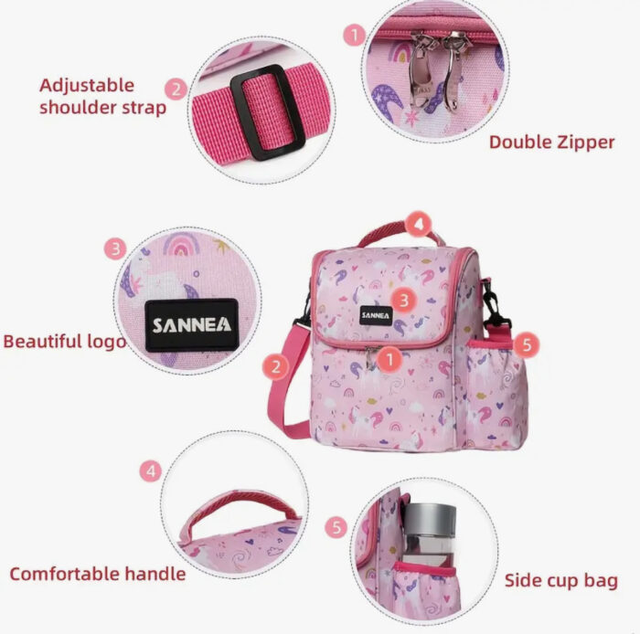 Sannea Insulated Lunch Bag With Bottle Holder - Image 9