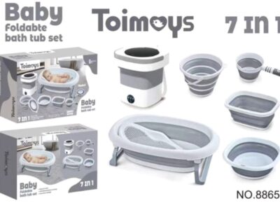 7in1 Foldable Baby Bath Tub Set With Washing Machine