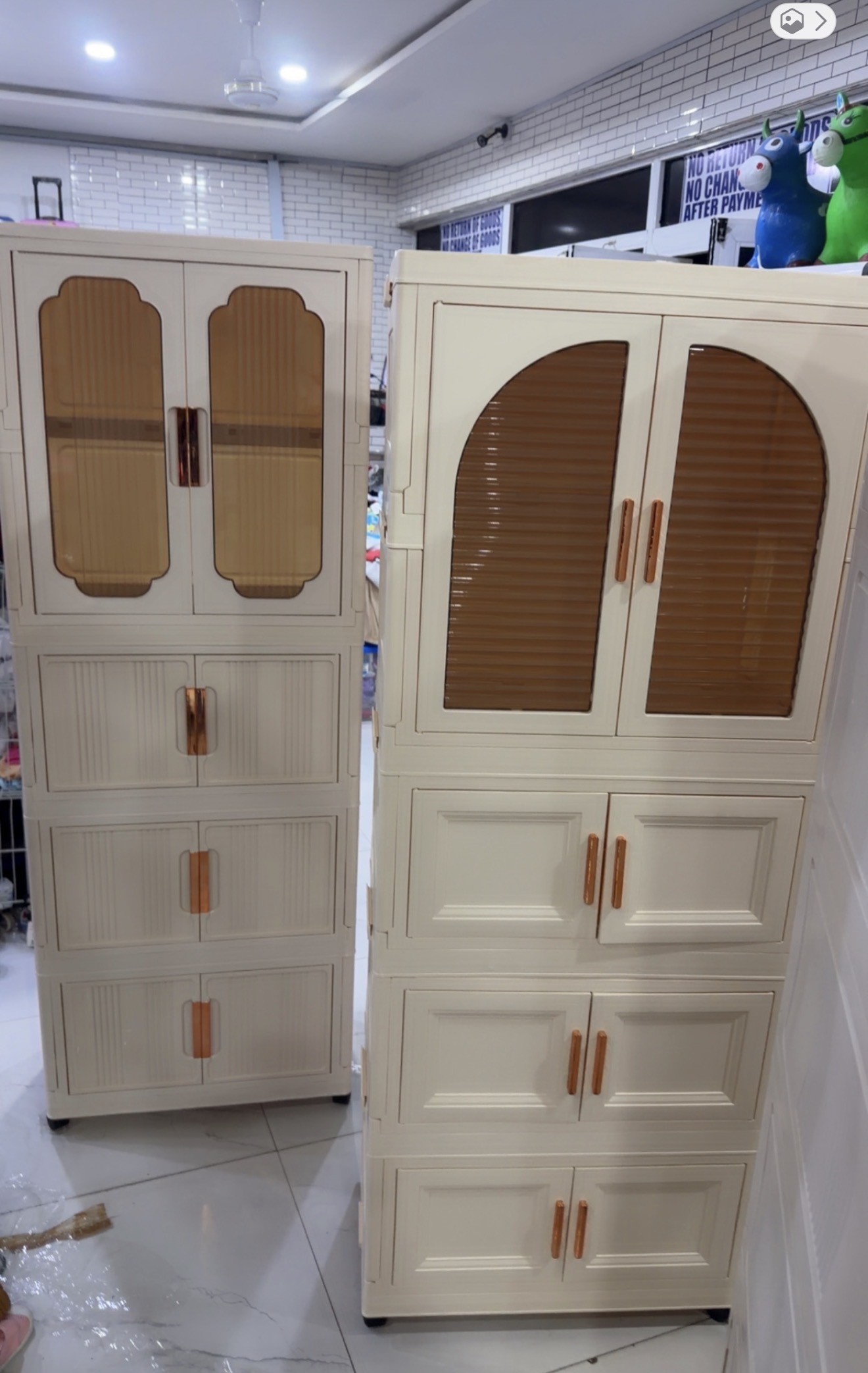 Baby Plastic Wardrobe Cabinet + Hanging Storage Unit